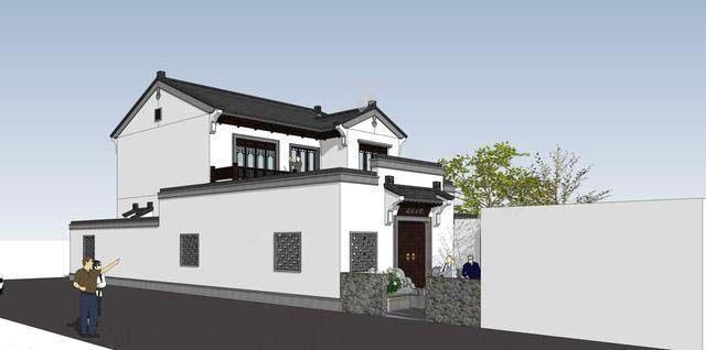 新中式帶庭院別墅設計,新與舊的融合,耐人細品